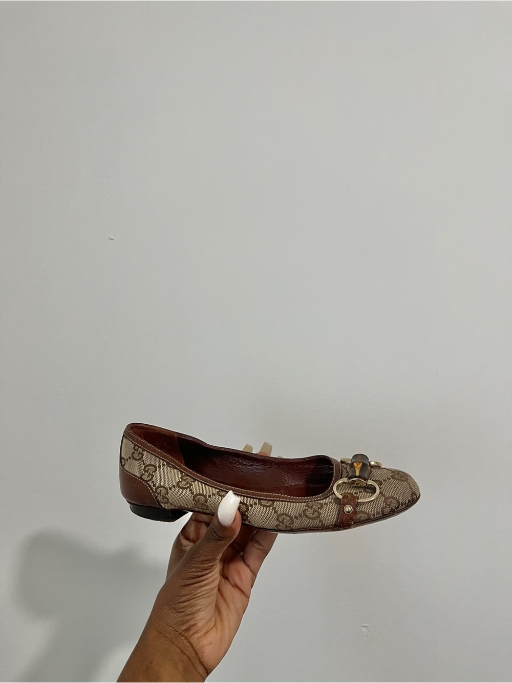 Gucci printed flats